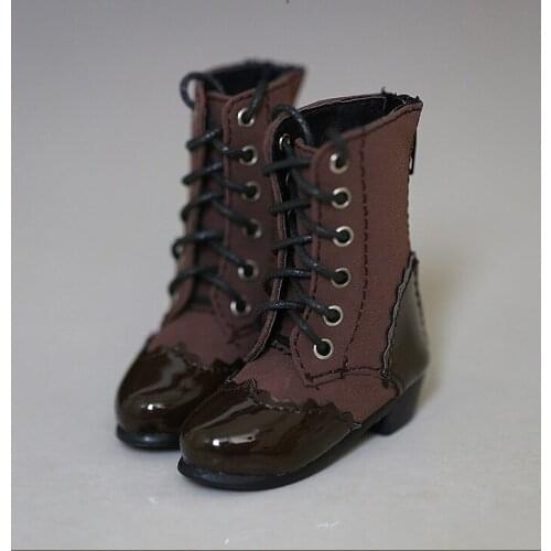 BJD doll shoes suitable for 1-3 1-4 girl size two-color stitching strappy womens boots doll accessories