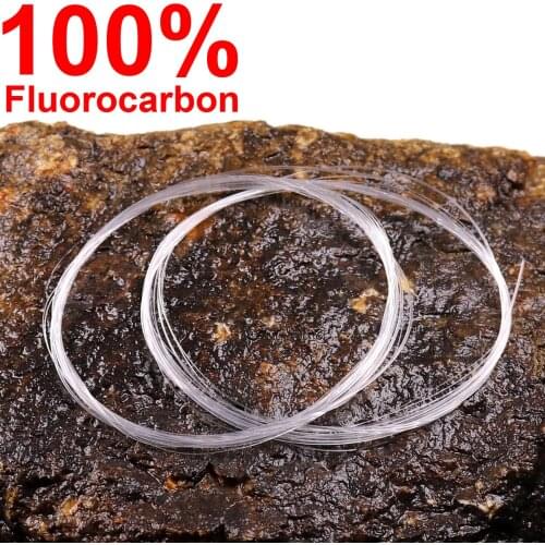 Fly Fishing Fluorocarbon Leader Tippet Line For Streamer Nymph Flies Tapered Fly Fishing Leader Tippets 0X 1X 2X 3X 4X 5X 6X 7X