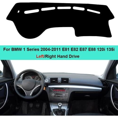 Car Inner Dashboard Cover Dash Mat Carpet Cushion For BMW 1 Series 2004-2011 E81 E82 E87 E88 120i 135i Sun Shade Block UV Shine