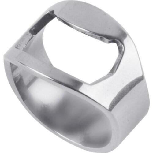 Stainless Steel Finger Ring Bottle Opener Bar Beer Tool Openers Mini Kitchen Tool 20mm 22mm LX4563