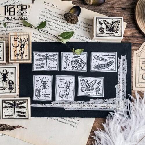 Retro postmark animals plant Gift stamp DIY wooden rubber stamps for scrapbooking stationery scrapbooking standard stamp