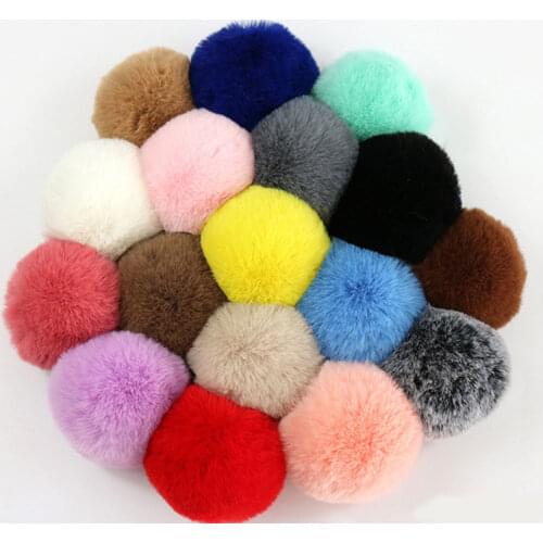 DIY Colorful 10cm Big Natural Raccoon Fur Pompon Foxes Fur Pompom For Women Hat Fur Pom Poms for Hats Caps for Knitted Hat Cap