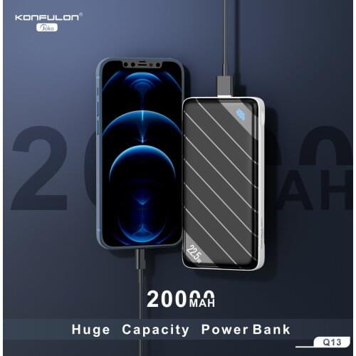 Portable Charger 20000mAh Slim Power Bank PD20W Tow-way quick Charger For Xiaomi Samsung Hawei Mobile Phone