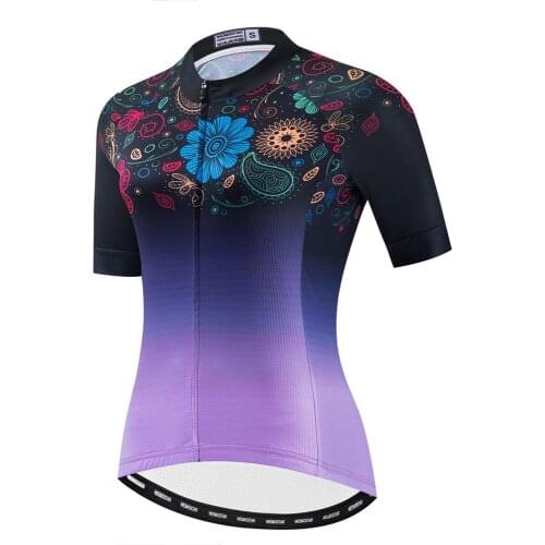 Pro Cycling Jersey Women Short Sleeve MTB Bike Jersey Cycling Shirts Top Maillot Bicycle Clothing Ciclismo