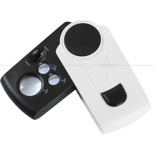 Handheld folding magnifying glass with 3 LED lights, portable high magnification bead set 3 multiples