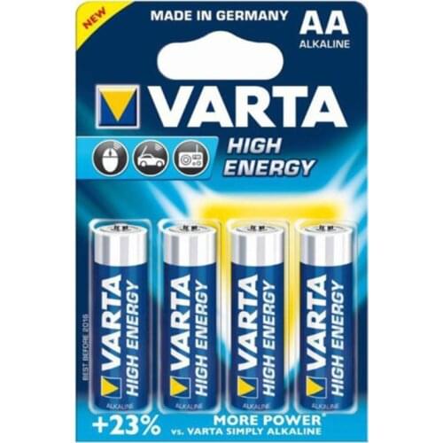 Alkaline Battery Varta LR6 AA 1,5 V 2930 mAh High Energy (4 pcs) Blue Blue
