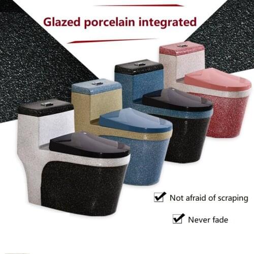 Emerald color toilet toilet ultra-swirl large-caliber household flush toilet with pit pitch 250/350