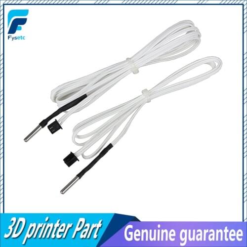 2pcs 3D Printer Parts HT-NTC100K Thermistor Temperature Sensor for High Temperature Filament 350 Degrees B3950 For1M 2M