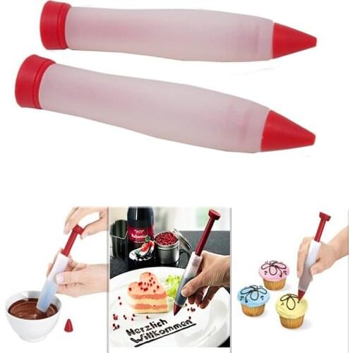 1 pcs Silicone Food Writing Pen Cake Cookie Cream Pastry Chocolate Decorating Pen DIY Personalized Cake
