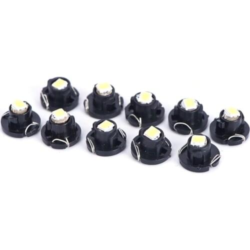 10Pcs 12V T3 HVAC Climate Control Lights Instrument Lights White Neo Wedge 1 SMD 1210 LED Car Bulbs