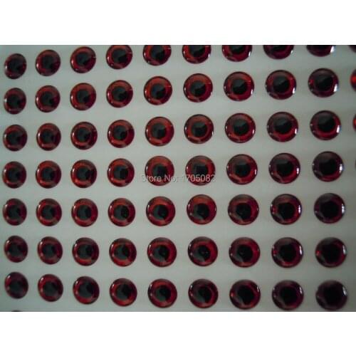 336 7mm Red 3D Holographic Fishing Lure Eyes Fly Tying Jigs Craft Dolls