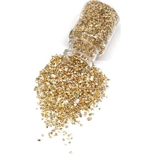 35g Metal Crushed Stone Effect Filler DIY Handmade Crystal Decor Decoration Resin Table Filling For Epoxy Coaster Mold X6N9