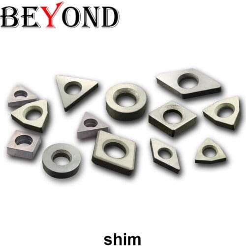 BEYOND 10pcs Lathe Tool Accessories MC1204 MD1103 MD1504 MD1506 MS1204 MS1904 MT1603 MT2204 MV1603 MW0804 MC0903 Shim CNC