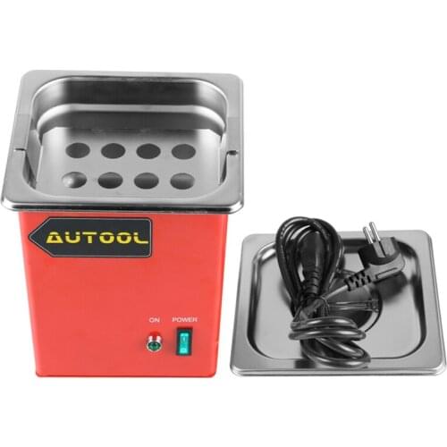 AUTOOL CT100 Car Fuel Injector Cleaning Machine 8 Holes Car Flushing Nozzles Injector Cleaning Tank 220V/110V