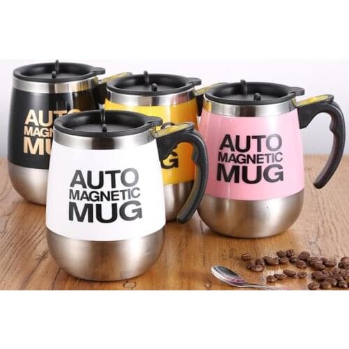Wholesale 400ml Auto magnetic mug coffee cup Automatic mixing cup