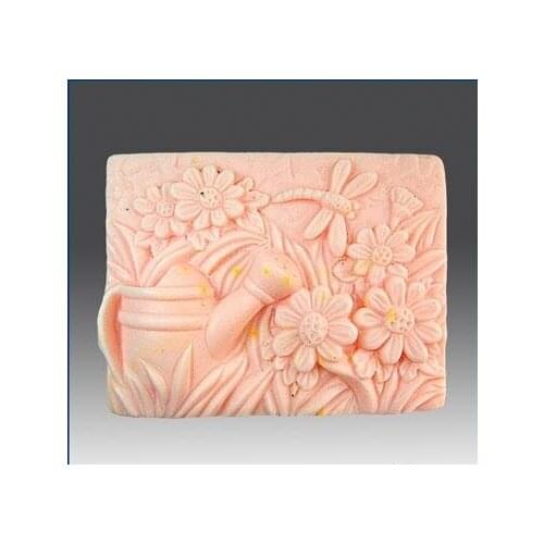 Free shipping handmade soap silica gel mould candle soap mould silicone mold for DIY Countryside flower