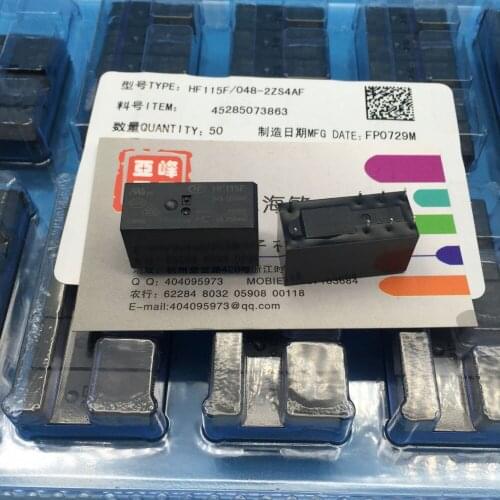 Free shipping lot (10 pieces/lot) HONG FA HF HF115F-048-2ZS4AF JQX-115F-048-2ZS4AF 48VDC DIP-8 8A250VAC Power Relay original New