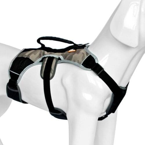 Quick Control Outdoor Training Pet Harness Nylon Reflective Adjustable Strong Chest Strap Dog Vest Harnesses For Large Dogs