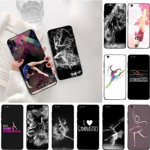 Rhythmic Gymnastics balance beam Black TPU Soft Phone Case Cover For Vivo Y91c Y17 Y51 Y67 Y55 Y93 Y81S Y19 V17 vivos5