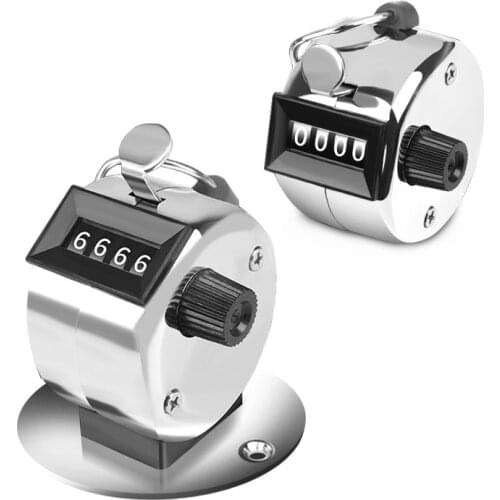 Mini Digital Hand Tally Counter 4 Digit Number Manual Hand Held Tally Counter Manual Counting Golf Clicker People counting