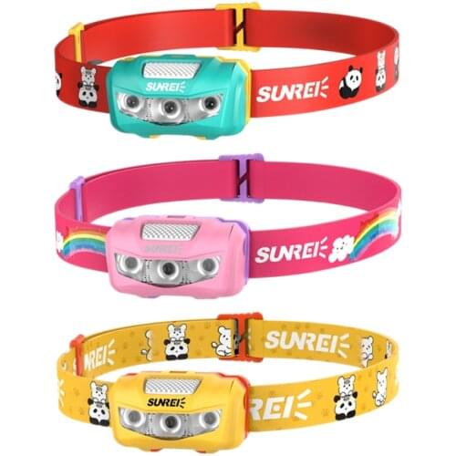 Childrens sports riding LED headlamps camping night fishing camp run lightweight waterproof headlamp