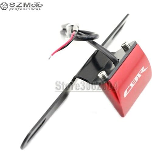 For HONDA CBR600RR CBR1000RR CBR954 CBR1100XX CBR 600RR 1000R Motorcycle Rear Tail Lamp Number License Plate LED Light With Logo
