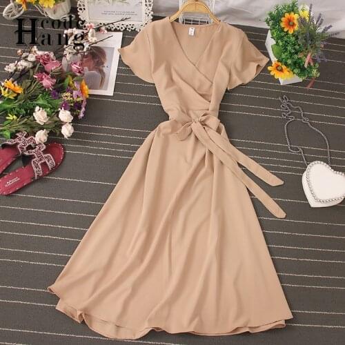 HANGCODE Sleeveless Summer Dresses