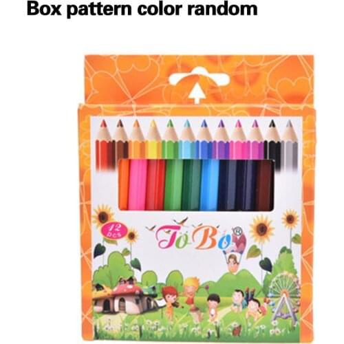 12 colors/set Colored Pencils Natural Wooden Drawing Supplies Artist Painting School Office Pencils