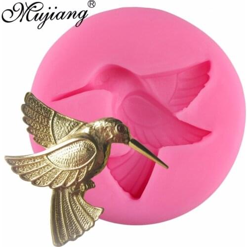 Mujiang 3D Birds Silicone Mold Sugarcraft Candy Fondant Molds Cake Decorating Tools Soap Resin Clay Chocolate Gumpaste Moulds