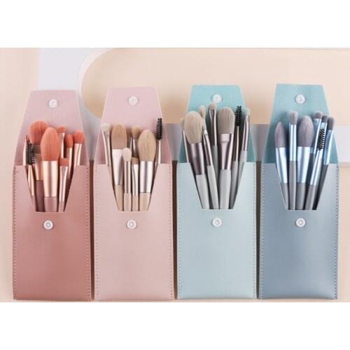 8Pcs Portable Soft Makeup Brushes Set Eye Shadow Foundation Powder Eyelash Lip Concealer Blush Make Up Brush Eyeshadow Consealer