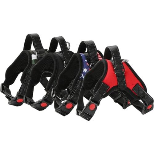 New Nylon Dog Harnesses Comfortable Breathable Firm and Durable Pet Harnesses for Medium-sized and Big Dog Pet Collar