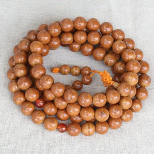Tibetan Buddhism 108 Polishing Phoenix Eyes Bodhi Seeds Mala Necklace