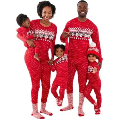 2022 New Year Family Christmas Pajamas Print Family Clothing Set Couple Clothes Boys Girls Pajamas Clothes Baby Romper Sleepwear