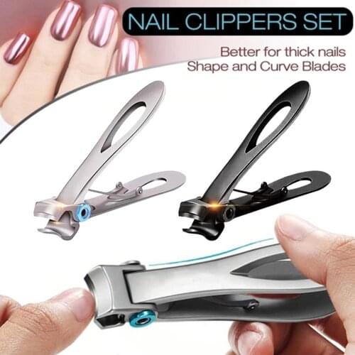 Professional Nail Clippers Stainless Steel Nail Cutter Toenail Fingernail Manicure Trimmer Toenail Clippers for Thick Nails