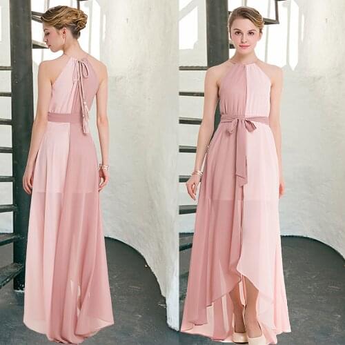 Chiffon Dress Women Summer 2021 Dexy Tie Waist Off Shoulder With Slit Sundress Party Elegant Maxi Dress