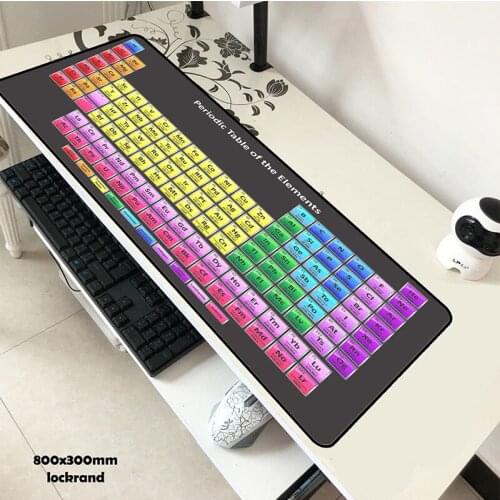 Table of the elements pad mouse Gift computer gamer mouse pad 800x300x2mm padmouse big mousepad ergonomic gadget office desk mat