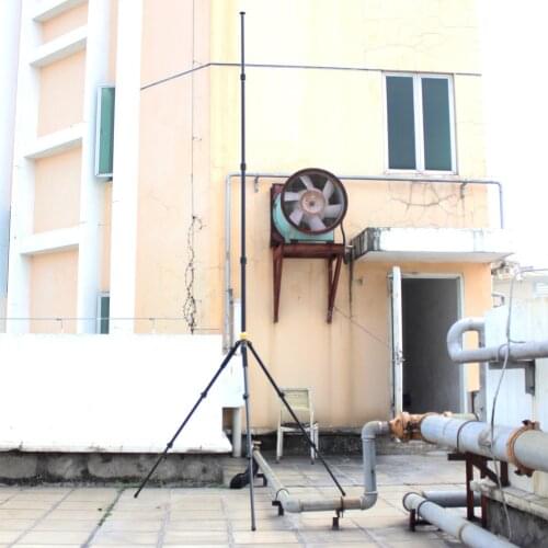 TM-390 aluminum high quality 390cm high telescopic pole with tripod for camera or camera head