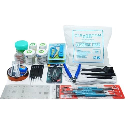 BGA Soldering Stencils for Mobile Phone PC Universal Phone Reballing Stencils Solder Balls Directly Heating BGA Station