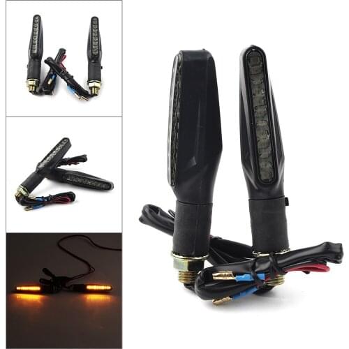 Universal Motorcycle LED Turn Signal Lights Amber For Harley For Yamaha For Kawasaki For Suzuki For BMW For Ducati 2Pcs