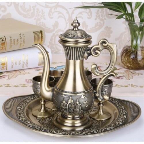 Wine set ancient style qing wine pot household liquor cup ancient wine goblet Chinese style court wine pot X-053