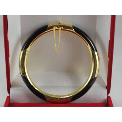 High-quality for women newjewelry word Beautiful Black stone Bangle Bracelet style Fine jewe Noble Natural stone SHI