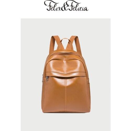 FELIX&FELICIA women backpacks leather bag backpack for women 2020 backpack school teenage girls travel ladies small shoulder bag