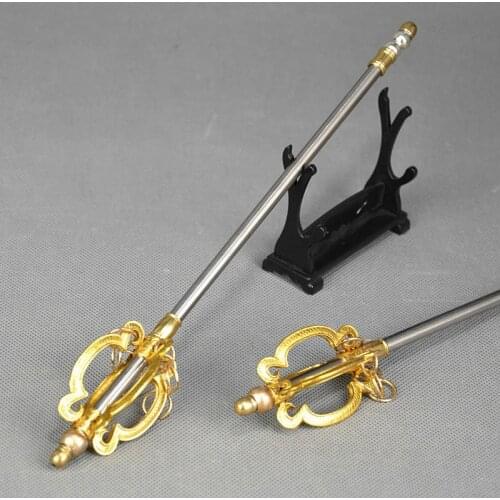 1:6 Ancient Cold Weapon Miniature Weapons Model Tang Monk Priest Buddhist Sword Buddha Sabre Photography props about 25 Cm