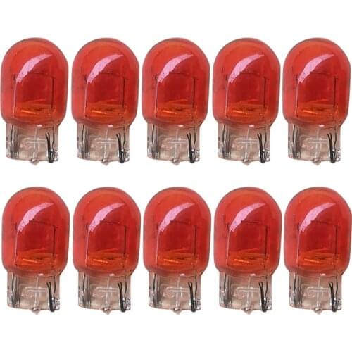 10PCS 7440 T20 Bulb Basic Miniature Bulb for License Plate Light Side Marker Automotive Interior Dashboard Dome Light