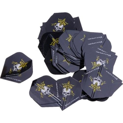 50Pcs Premium Assortment Dart Flights Fletches Standard Shape Extra Strong