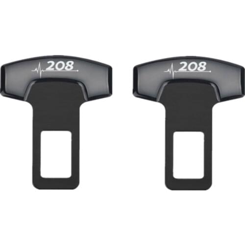 For Peugeot 208 accessories Car Belt Buckles Safty Belt Alarm Canceler Stopper 2pcs