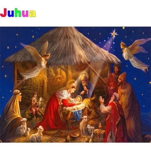 Jesus Birth 5d diy diamond painting full drill mosaic religious diamond embroidery gift diamond stitch Handmade religion decor