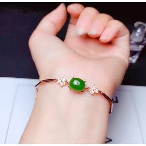 Natural Jasper bracelet, simple and delicate, affordable. Adjustable size 925 Silver