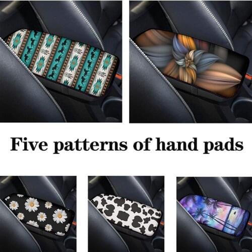 Automatic center console cover armrest pad box arm protection fashion gift horse chase dream net printing