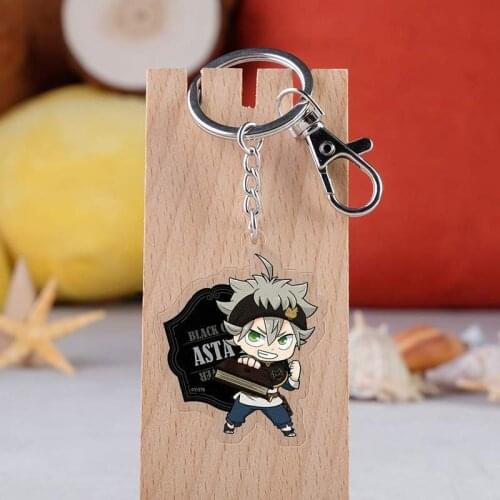 COSANER Black Magic Fashion Anime Acrylic Key Chains Cartoon Keyring Keychain Pendant Keyholder Unisex Birthday Gifts